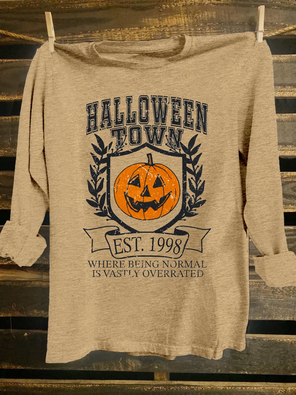 Halloween Western Style Cotton-Blend T-Shirt