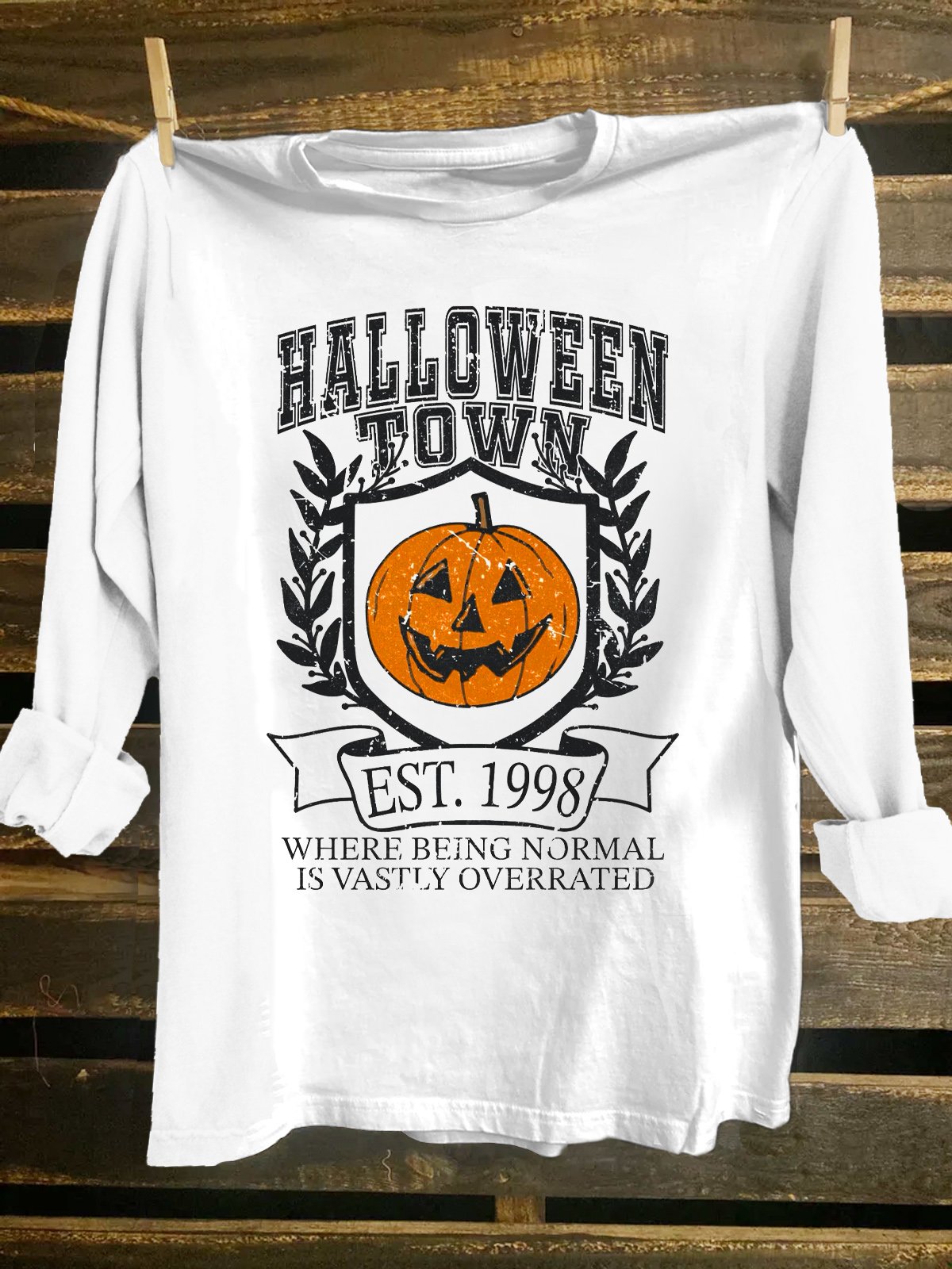 Halloween Western Style Cotton-Blend T-Shirt