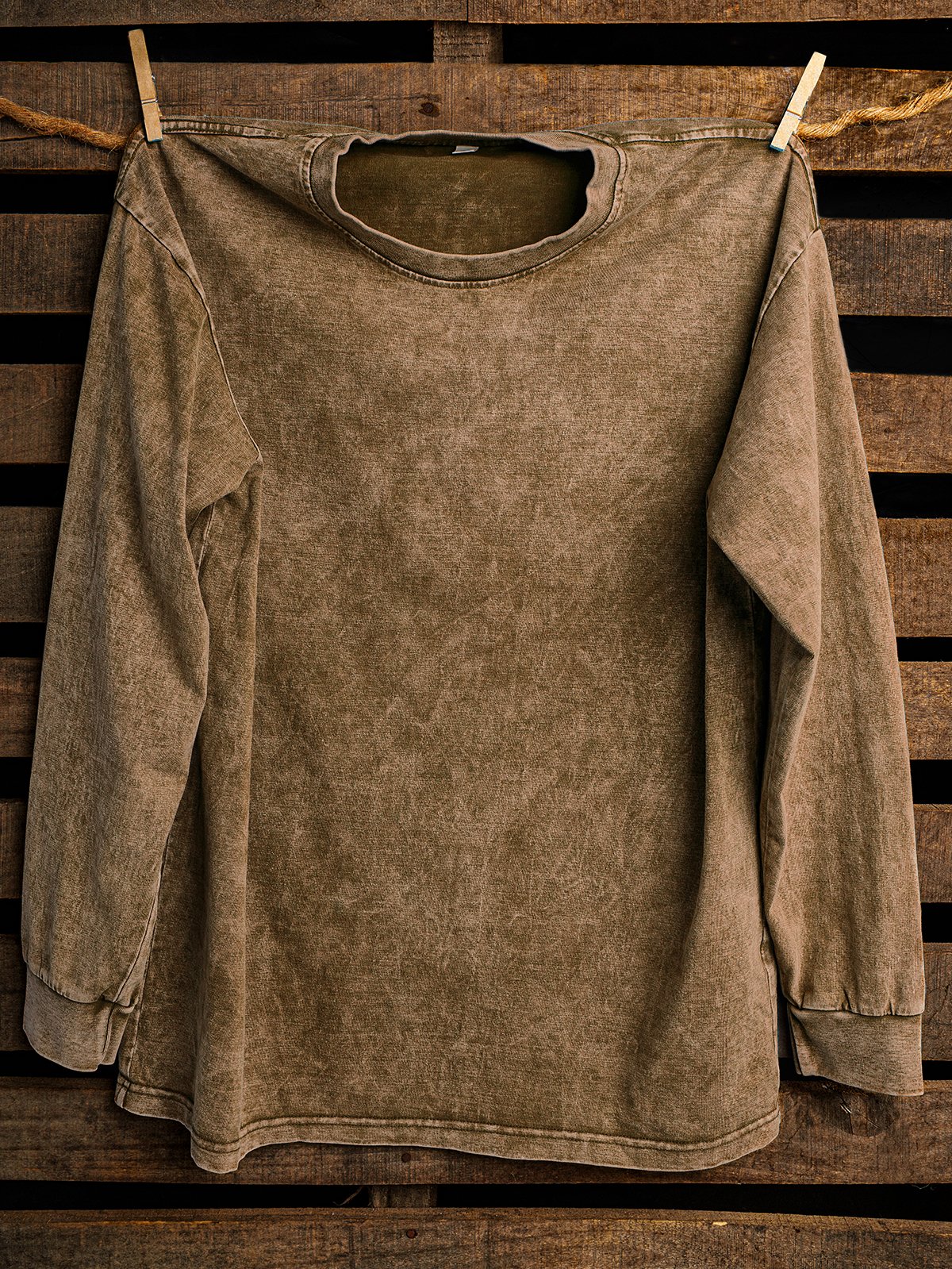 Western Style Loose Distressing Sweatshirt