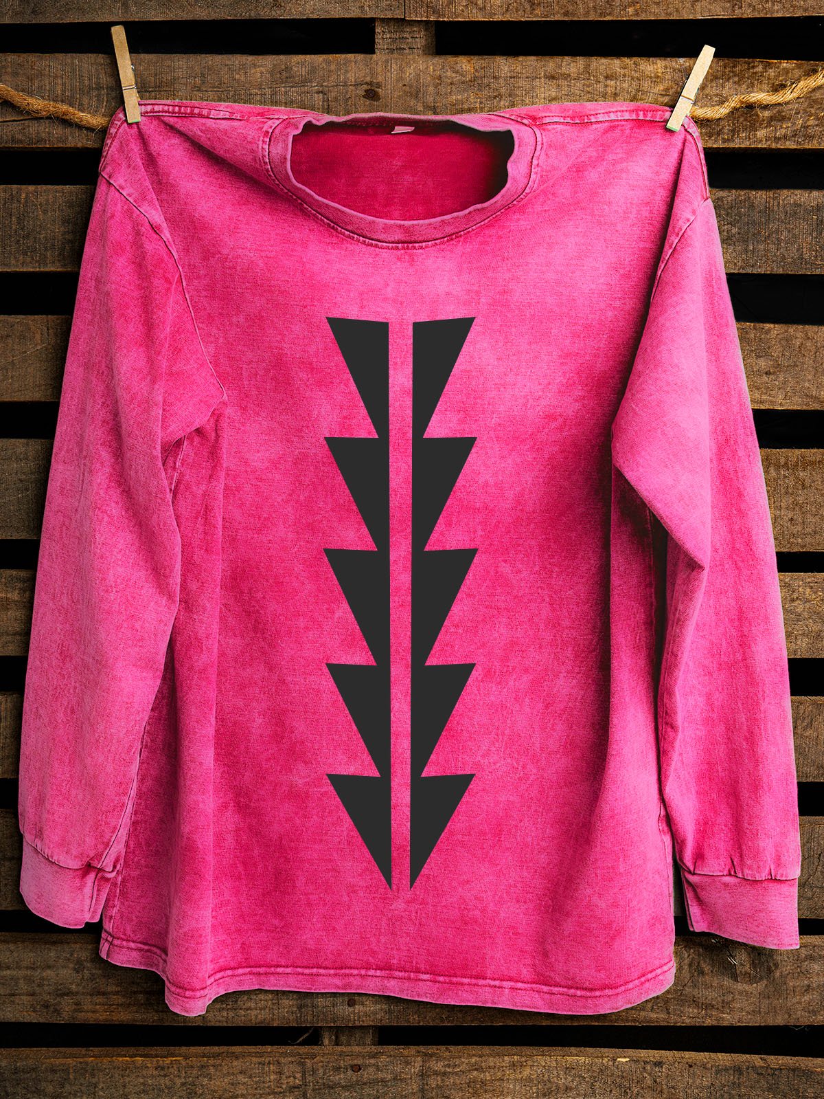 Ethnic Geometry Western Style Cotton Sweatshirt