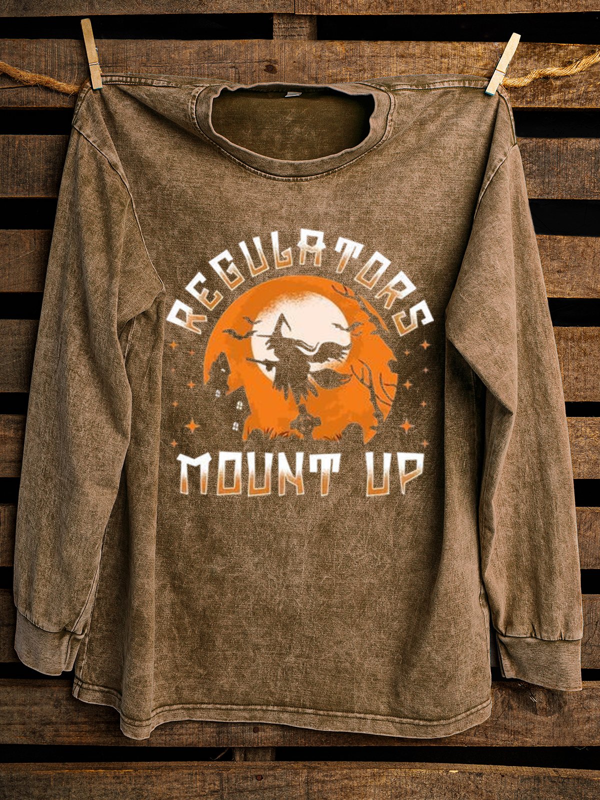 Loose Western Style Distressing Cotton Sweatshirt