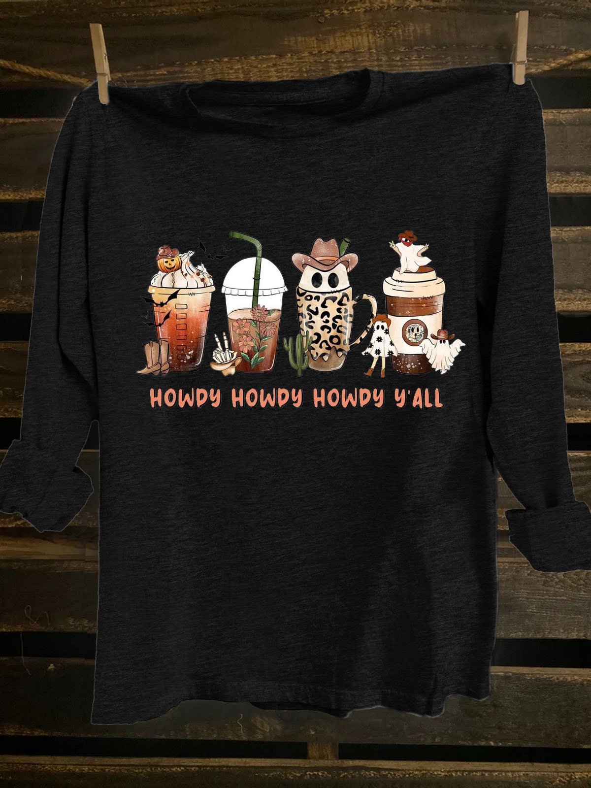 Halloween Loose Western Style T-Shirt