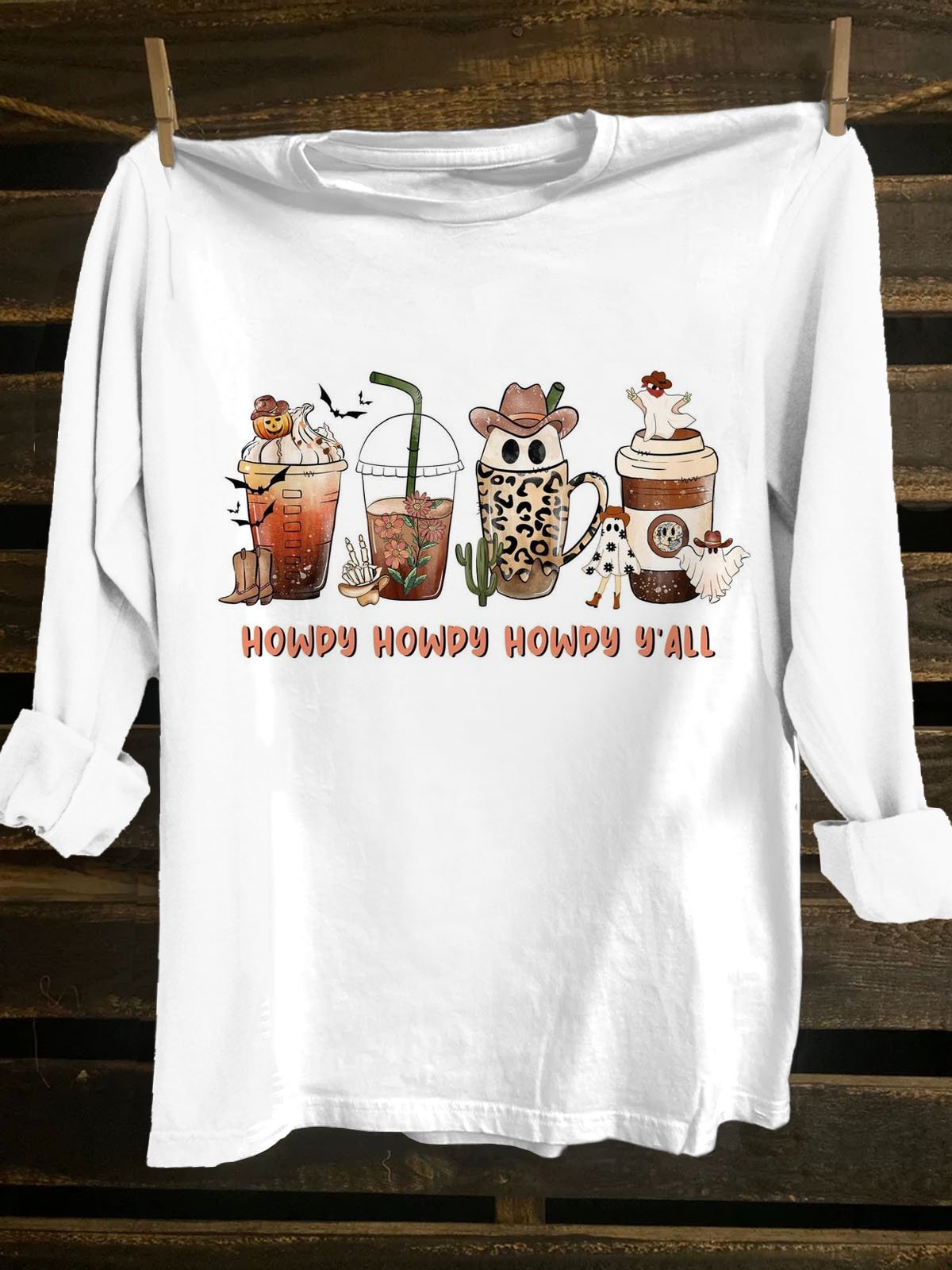Halloween Loose Western Style T-Shirt