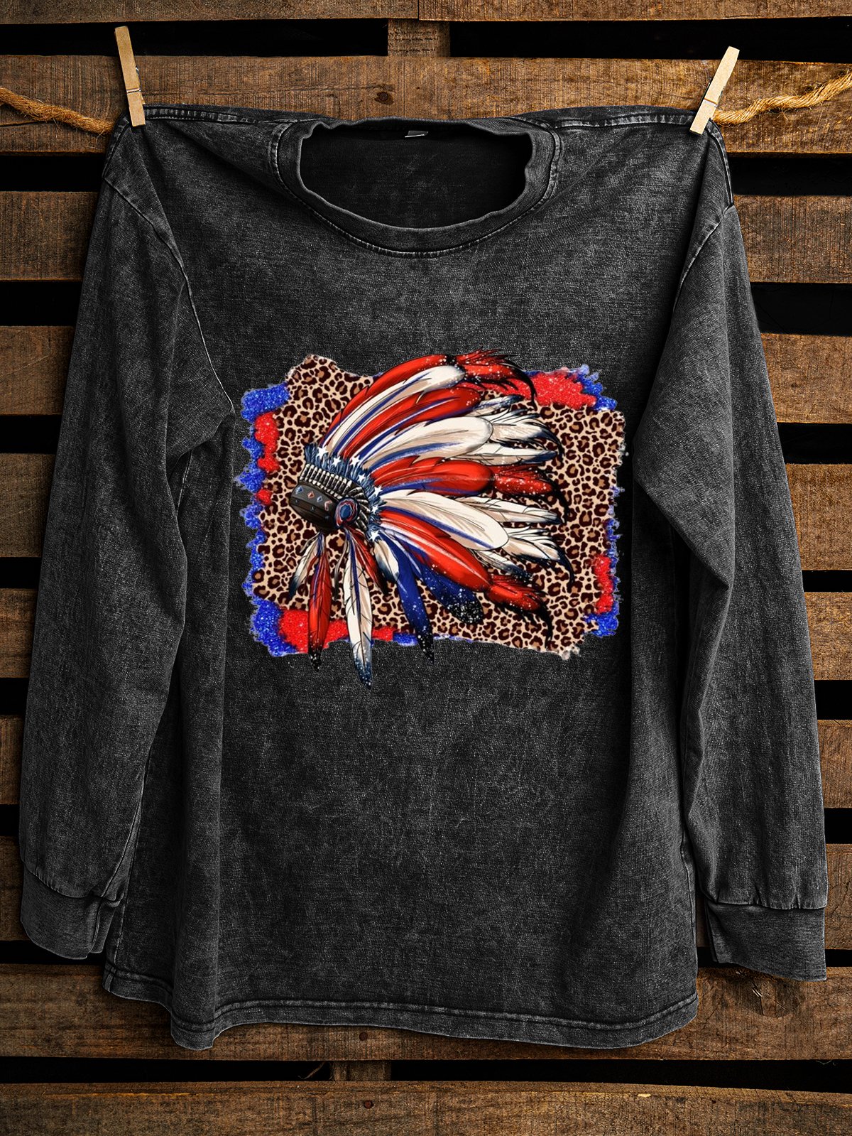 Abstract Western Style Sweatshirt