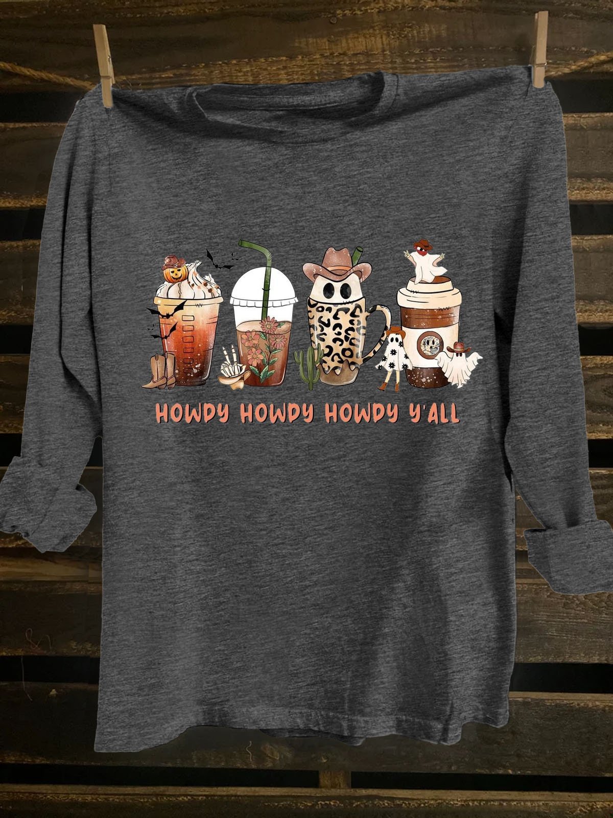 Halloween Loose Western Style T-Shirt