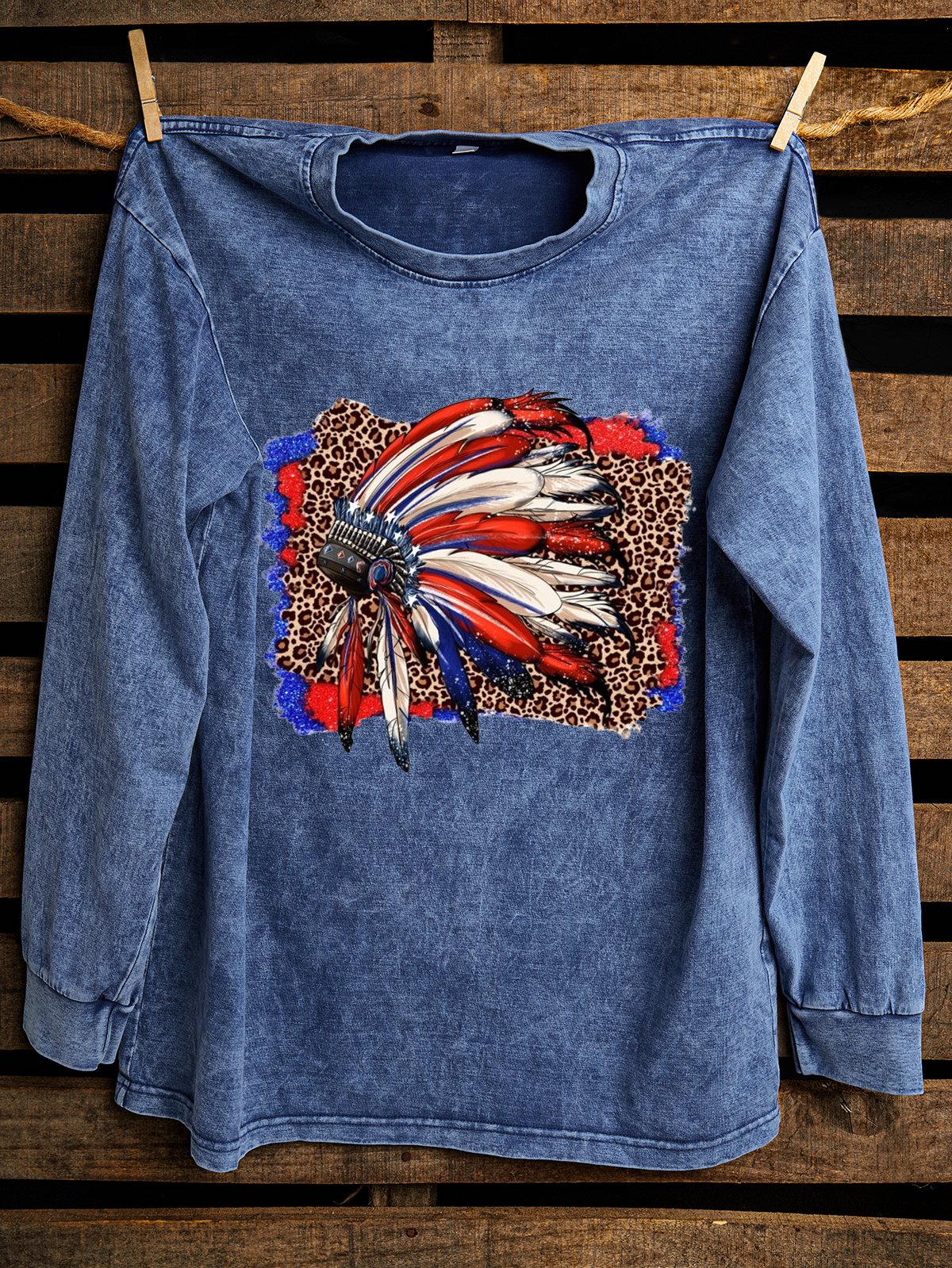 Abstract Western Style Sweatshirt