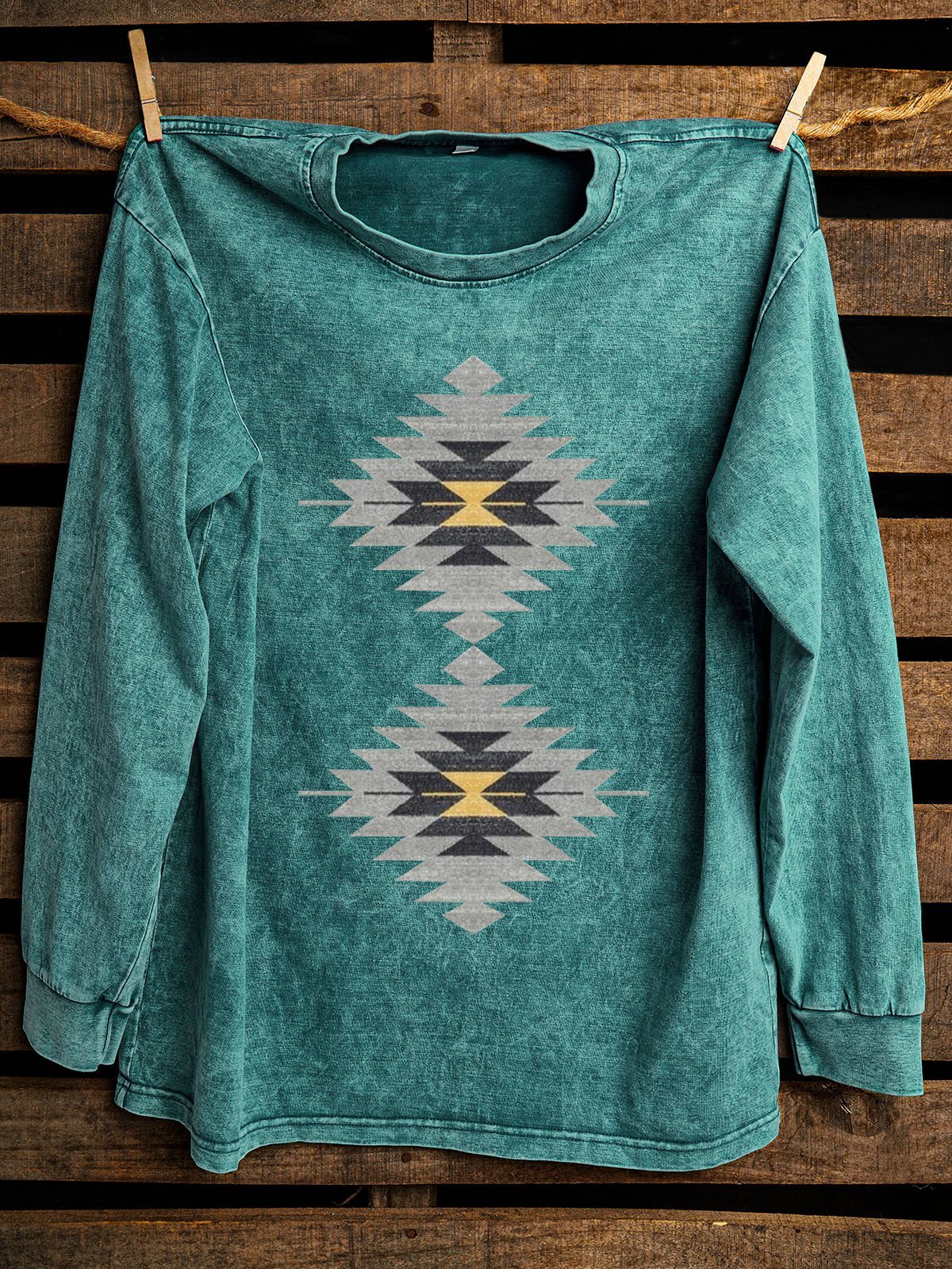 Western Style Ethnic Geometry Sweatshirt