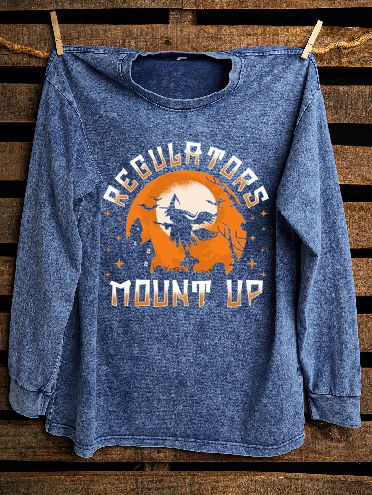 Loose Western Style Distressing Cotton Sweatshirt