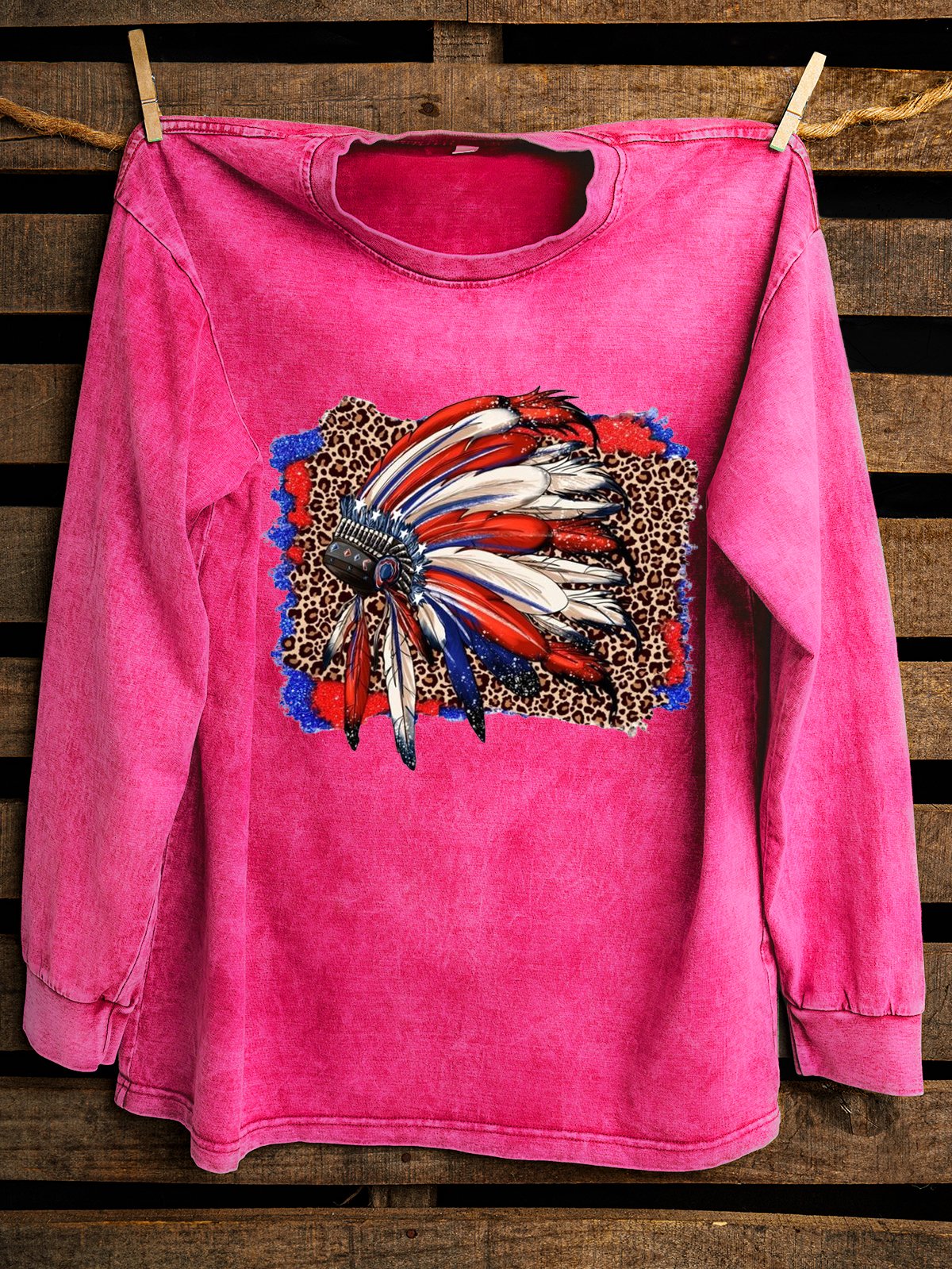 Abstract Western Style Sweatshirt