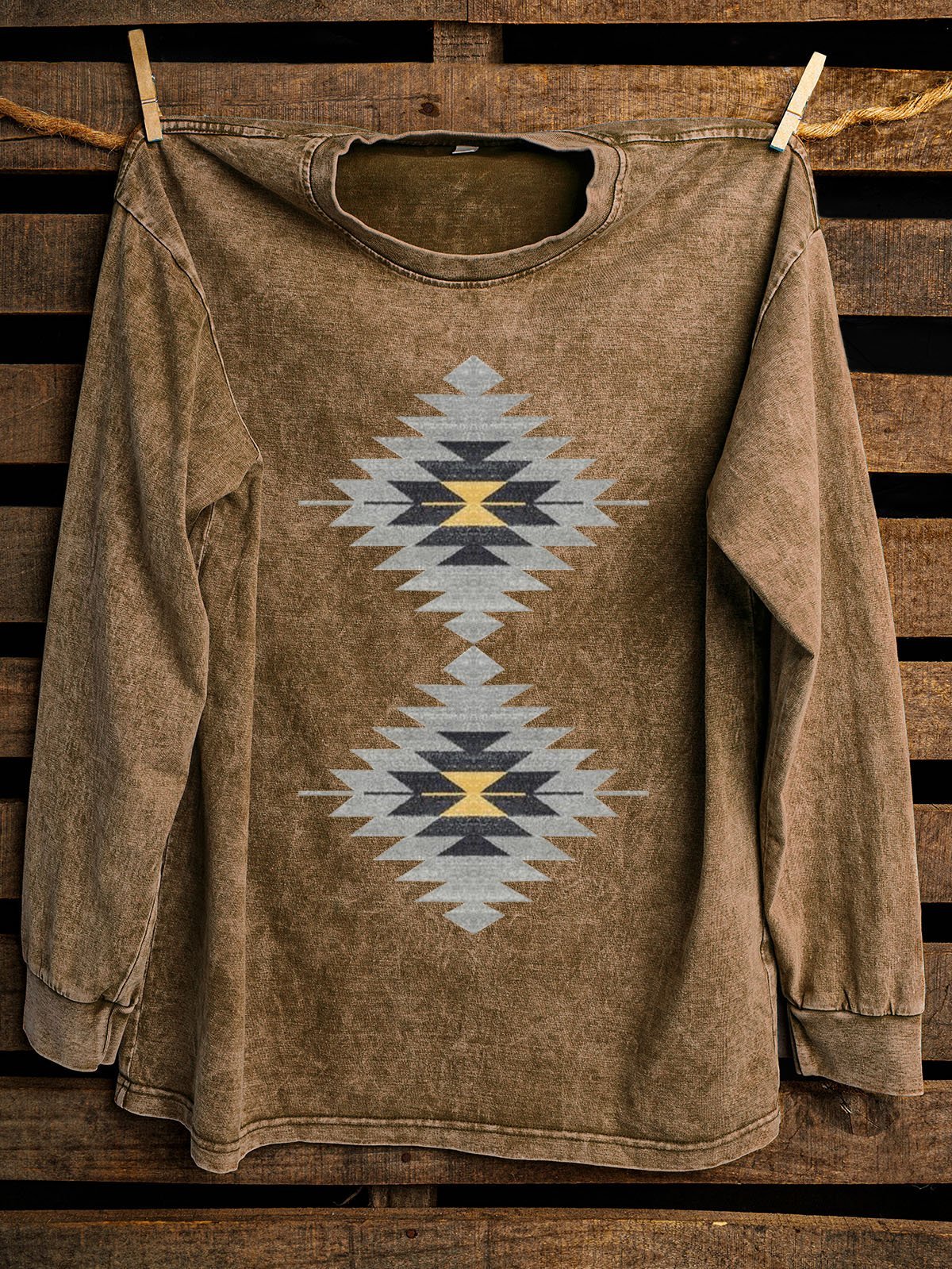 Western Style Ethnic Geometry Sweatshirt