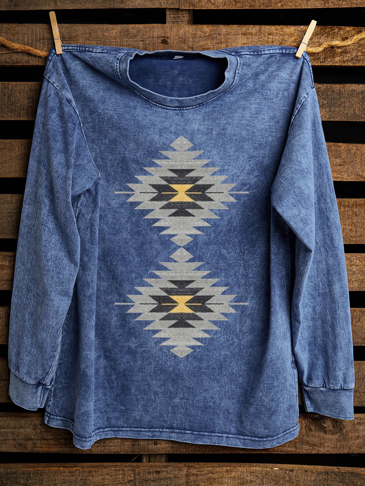 Western Style Ethnic Geometry Sweatshirt