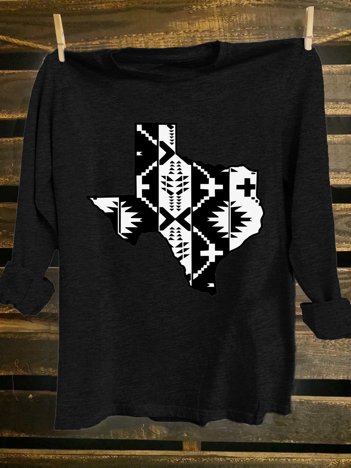 Western Style Crew Neck T-Shirt