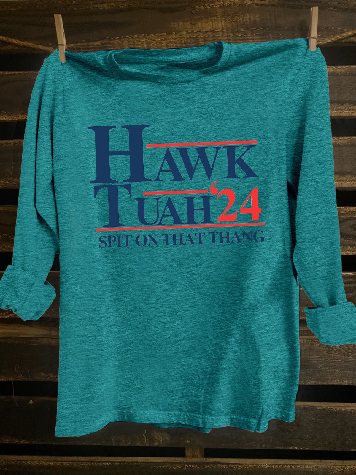 Western Style Letter Pattern Cotton-Blend T-Shirt