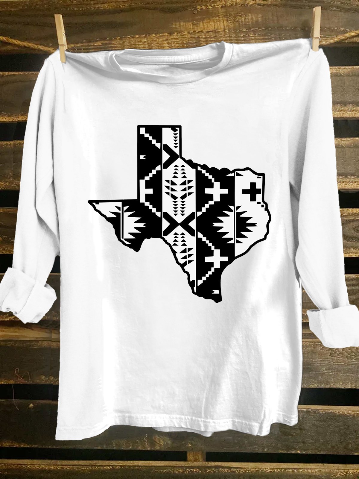 Western Style Crew Neck T-Shirt