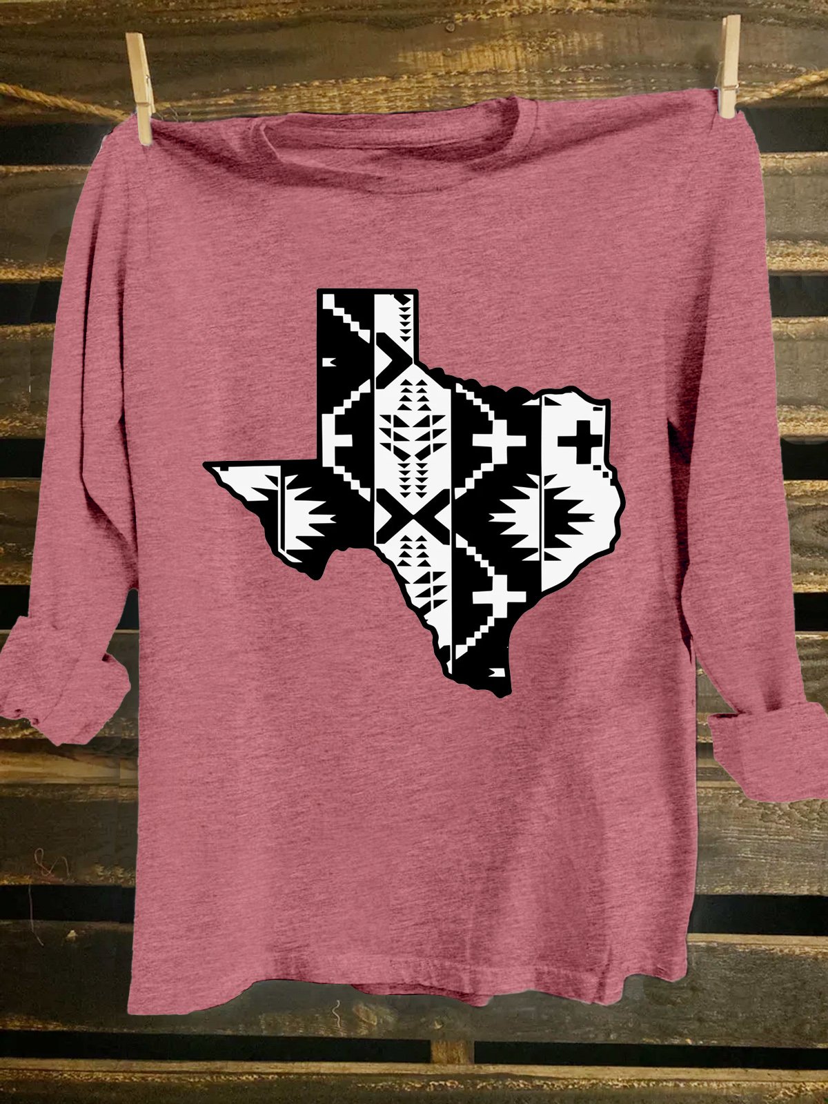 Western Style Crew Neck T-Shirt