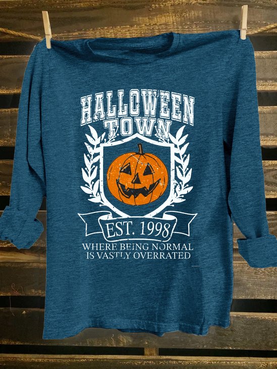 Halloween Western Style Cotton-Blend T-Shirt