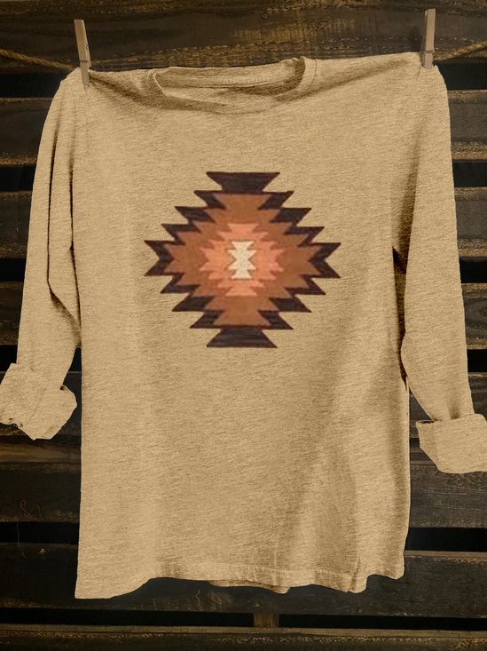 Abstract Western Style T-Shirt