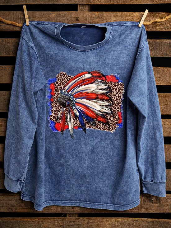 Abstract Western Style Sweatshirt