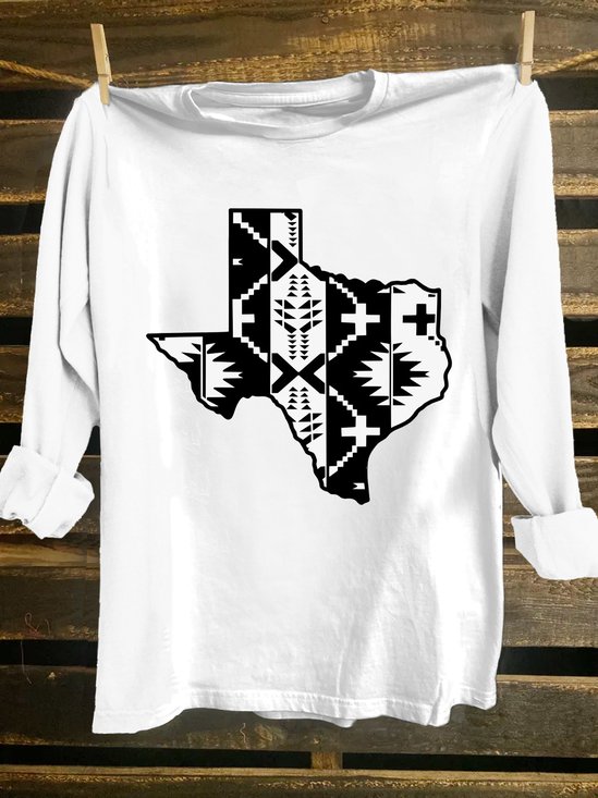 Western Style Crew Neck T-Shirt