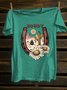 Western Style Cotton-Blend Sun T-Shirt