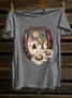 Western Style Cotton-Blend Sun T-Shirt