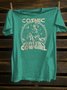 Western Style Cotton-Blend Loose T-Shirt