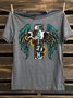Western Style Cotton-Blend T-Shirt