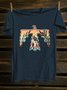 Western Style Roam Free Thunderbird Crew Neck T-Shirt