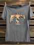 Western Style Roam Free Thunderbird Crew Neck T-Shirt
