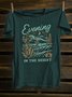 Cactus Western Style Crew Neck T-Shirt