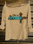She Is Strong Western Cross Sublimation Cotton-Blend T-Shirt