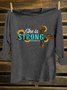 She Is Strong Western Cross Sublimation Cotton-Blend T-Shirt