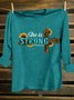 She Is Strong Western Cross Sublimation Cotton-Blend T-Shirt