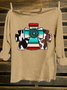 Cotton-Blend Western Style T-Shirt