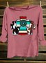 Cotton-Blend Western Style T-Shirt