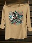 Animal Loose Western Style T-Shirt