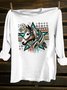 Animal Loose Western Style T-Shirt
