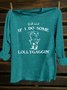 Letter Pattern Western Style Crew Neck T-Shirt