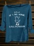 Letter Pattern Western Style Crew Neck T-Shirt