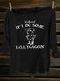 Letter Pattern Western Style Crew Neck T-Shirt