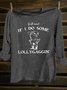 Letter Pattern Western Style Crew Neck T-Shirt