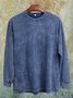 Western Style Loose Distressing Sweatshirt