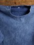 Western Style Distressing Sweatshirt
