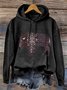 Western Style Loose Abstract Cattle Hoodie