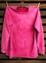 Western Style Loose Distressing Sweatshirt