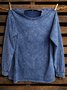 Western Style Loose Distressing Sweatshirt