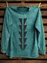 Ethnic Geometry Western Style Cotton Sweatshirt