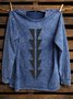 Ethnic Geometry Western Style Cotton Sweatshirt