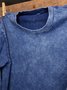 Western Style Distressing Sweatshirt