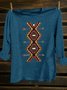 Western Style Cotton-Blend Loose T-Shirt
